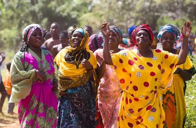 Zanzibar vrouwen vieren feest