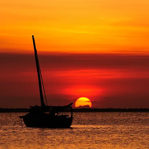 Zanzibar zonsondergang