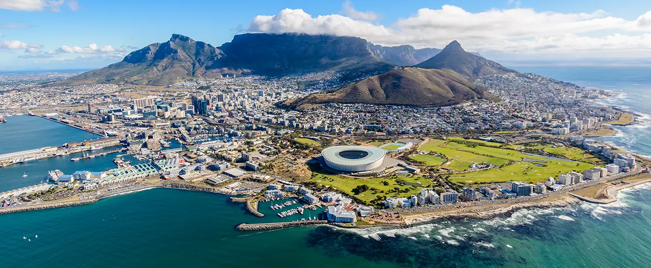 Luchtfoto van Kaapstad