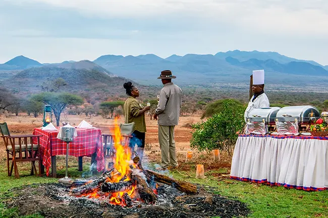 Kilaguni Serena Safari Lodge outdoor dining